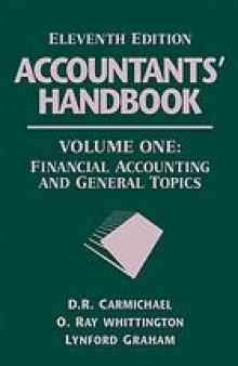 Accountants' handbook. Vol. 1