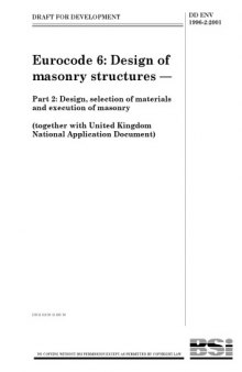 Eurocode 6 - Design Of Masonry Structures