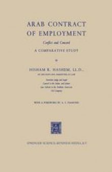 Arab Contract of Employment: Conflict and Concord