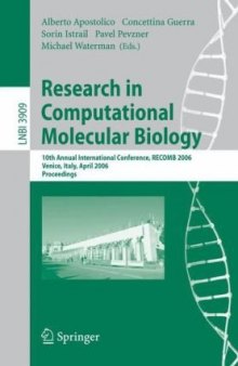 Research in Computational Molecular Biology: 10th Annual International Conference, RECOMB 2006, Venice, Italy, April 2-5, 2006. Proceedings