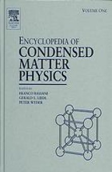 Encyclopedia of condensed matter physics