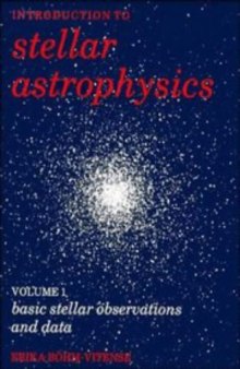 Introduction to Stellar Astrophysics: Basic stellar observations and data