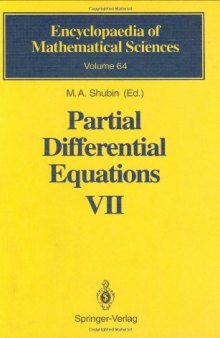 Partial Differential Equations VII: Spectral Theory of Differential Operators (Encyclopaedia of Mathematical Sciences)