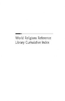 World Religions RL. Cumulative Index