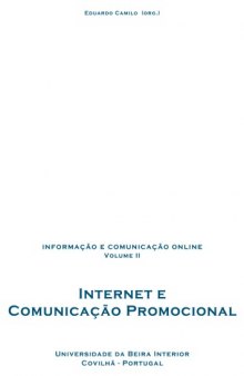 Informação e Comunicação Online (Vol. II): Internet e Comunicação Promocional