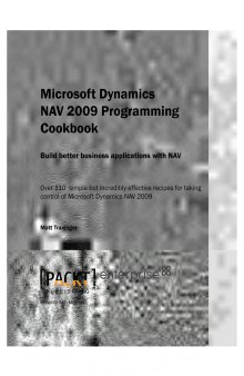 Microsoft Dynamics NAV 2009 Programming Cookbook