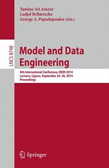 Model and Data Engineering: 4th International Conference, MEDI 2014, Larnaca, Cyprus, September 24-26, 2014. Proceedings