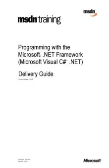 MSDN Training Programming.NET Framework with C#