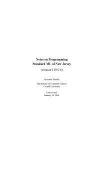 Notes on programming Standard ML of New Jersey