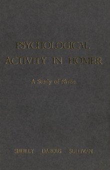 Psychological Activity in Homer