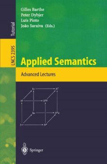 Applied Semantics: International Summer School, APPSEM 2000 Caminha, Portugal, September 9–15, 2000 Advanced Lectures