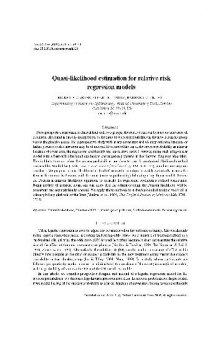 Quasi-likelihood estimation for relative risk regression models (2005)(en)(16s)