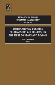 International Business Scholarship (Research in Global Strategic Management)