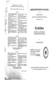 Erysichthon: Des Mythos als narrative Metapher im Demeterhymnos des Kallimachos (Abhandlungen der Geistes- und Sozialwissenschaftlichen Klasse) (German Edition)