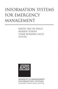 Information Systems for Emergency Management (Advances in Management Information Systems)