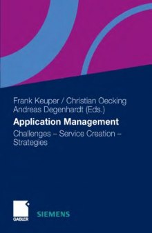 Application Management: Challenges – Service Creation – Strategies