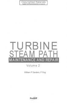 Turbine steam path : maintenance and repair. Volume Two