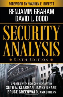 Security Analysis: Sixth Edition, ( CD chapters included)  