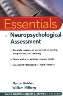 Essentials of Neuropsychological Assessment (Essentials of Psychological Assessment)