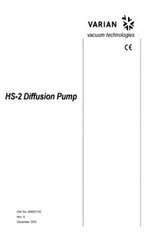 VARIAN HS-2 Diffusion Pump