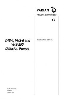 VARIAN VHS-4,6,250 Diffusion Pumps