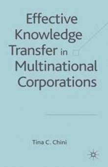 Effective Knowledge Transfer in Multinational Corporations