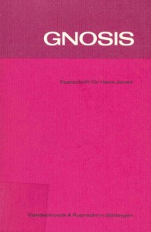 Gnosis. Festschrift für Hans Jonas  