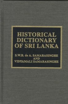 Historical Dictionary of Sri Lanka