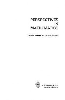 Perspectives in mathematics