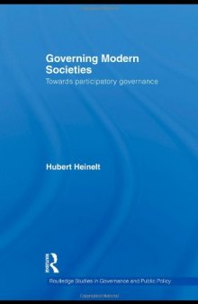 Governing modern societies: towards participatory governance  