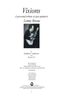 Visions. A personal tribute to jazz guitarist Lenny Breau