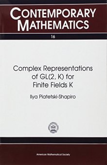 Complex Representations of GL(2,K) for Finite Fields K