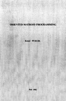 Oriented matroid programming