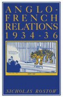 Anglo-French Relations, 1934–36