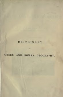 Dictionary of Greek and Roman geography