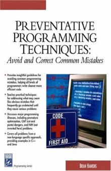 Preventative Programming Techniques: Avoid and Correct Common Mistakes (Programming Series)
