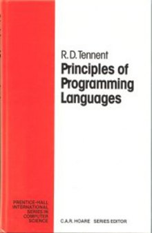 Principles of Programming Languages (Prentice Hall International Series in Computing Science)  