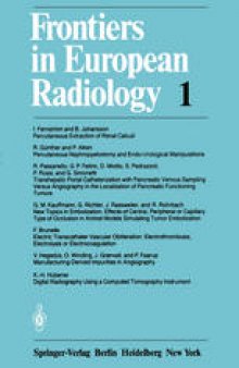 Frontiers in European Radiology