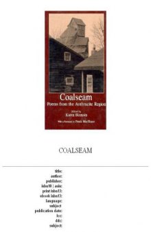 Coalseam: Poems from the Anthracite Region