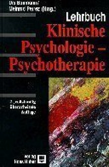 Lehrbuch klinische Psychologie-Psychotherapie
