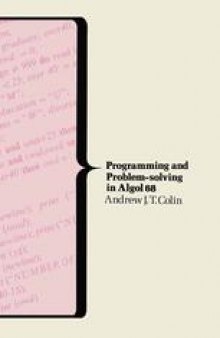 Programming and Problem-Solving in Algol 68