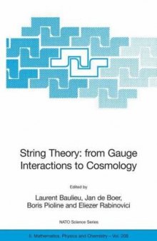 String Theory - from Gauge Interactions to Cosmolog