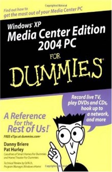 Windows XP Media Center Edition 2004 PC for Dummies