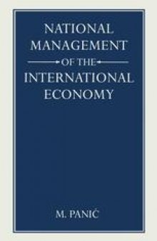 National Management of the International Economy
