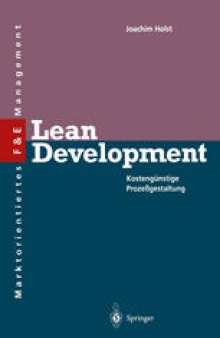 Lean Development: Kostengünstige Prozeßgestaltung