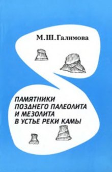 Памятники позднего палеолита и мезолита в устье реки Камы