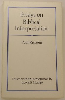 Essays on Biblical Interpretation