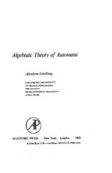 Algebraic theory of automata