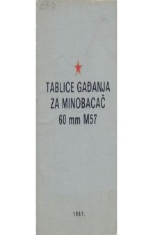 Tablice Gadanja za Minobacac 60 mm M57