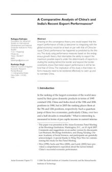 Asian Economic Papers. Volume 7, Issue 1, Winter 2008